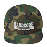 HARDCORE Will Never Die Snapback Hat
