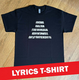 T-SHIRT avec paroles "In Complete Darkness"