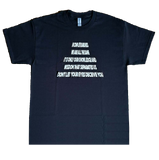 T-SHIRT avec paroles "In Complete Darkness"