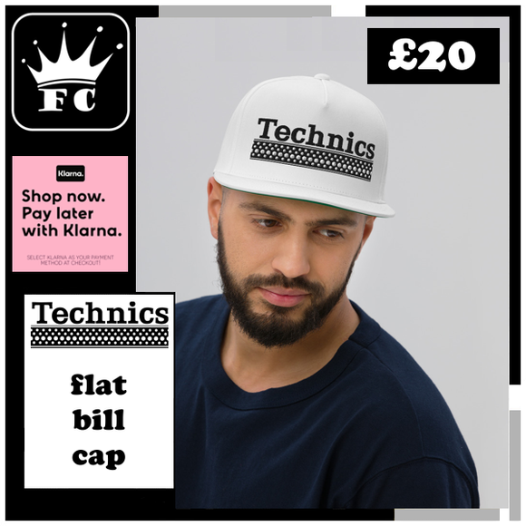 Technics Dots Design Flat Bill Cap