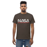 T-shirt classique pour hommes 100 % coton NASA Nice and Safe Attitude