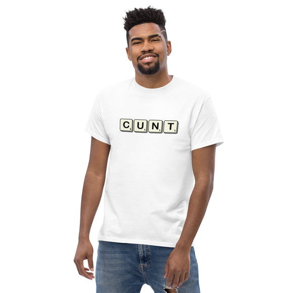Scrabble CUNT (X Rated) Tee-shirt classique pour hommes