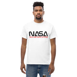 T-shirt classique pour hommes 100 % coton NASA Nice And Safe Attitude