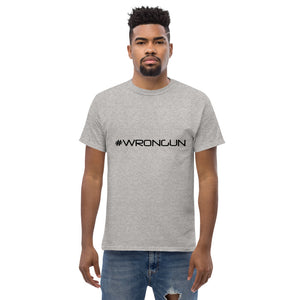 Camiseta #WRONGUN (logotipo negro)