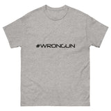 Camiseta #WRONGUN (logotipo negro)