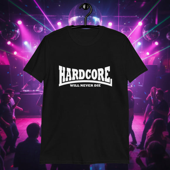 HARDCORE ne mourra jamais T-shirt unisexe à manches courtes