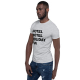 Hôtel Motel Holiday Inn T-shirt unisexe à manches courtes (logo noir)