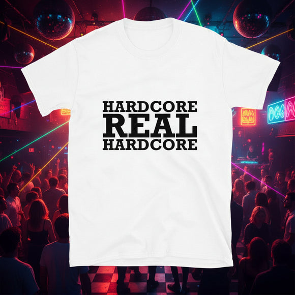 T-shirt unisexe hardcore Real Hardcore (logo noir)