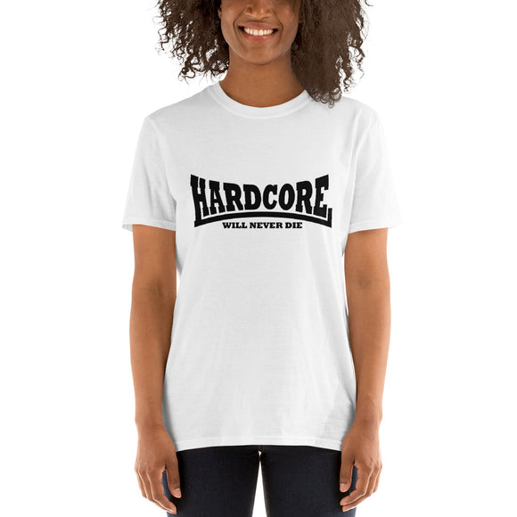 HARDCORE ne mourra jamais T-shirt unisexe à manches courtes