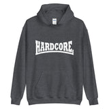 Sudadera con capucha unisex HARDCORE (logotipo blanco)