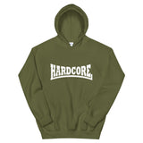 HARDCORE Unisex Hoodie (White logo)