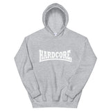 Sudadera con capucha unisex HARDCORE (logotipo blanco)