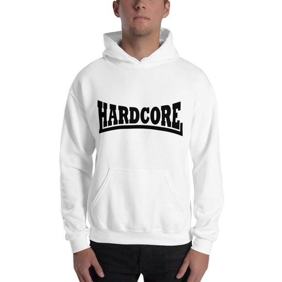 HARDCORE Unisex Hoodie (Black logo)